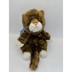 Ty Classic Cat Spice Beanie Buddy Plush Brown Kitten Vintage Stuffed Toy 13"